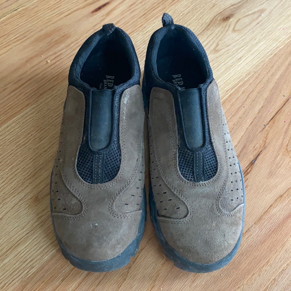 Men’s Leather Red Head Casual Slip-Ons size 12